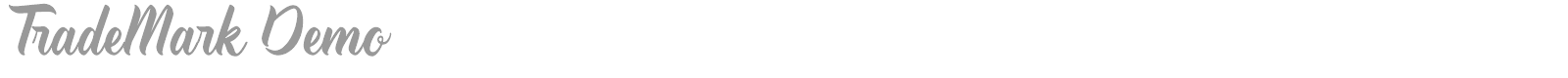 Trade Mark font preview